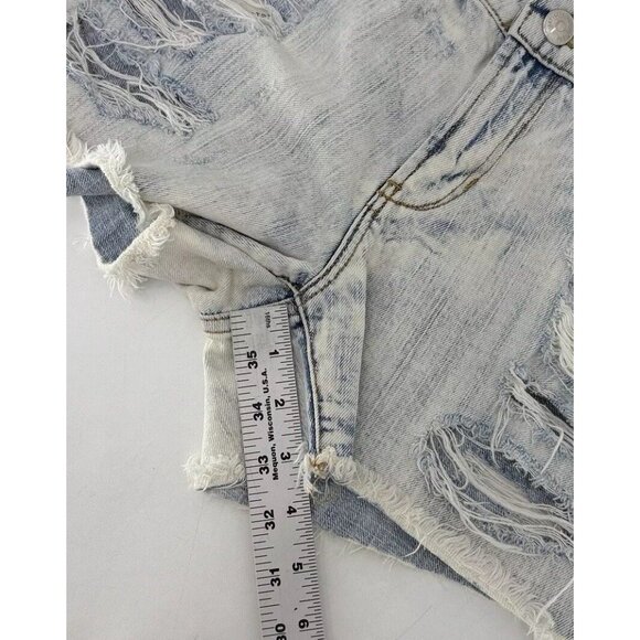 Articles Of Society Storm Wash Distressed Madre Shorts Size 28 Boho Festival - Picture 10 of 10